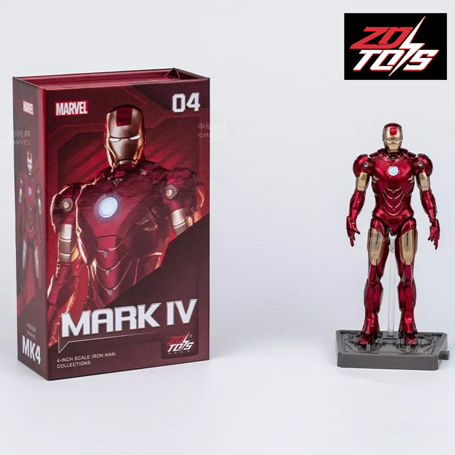 MCU Iron Man MK IV 4-Inch Hall of Armors, Marvel Officially
