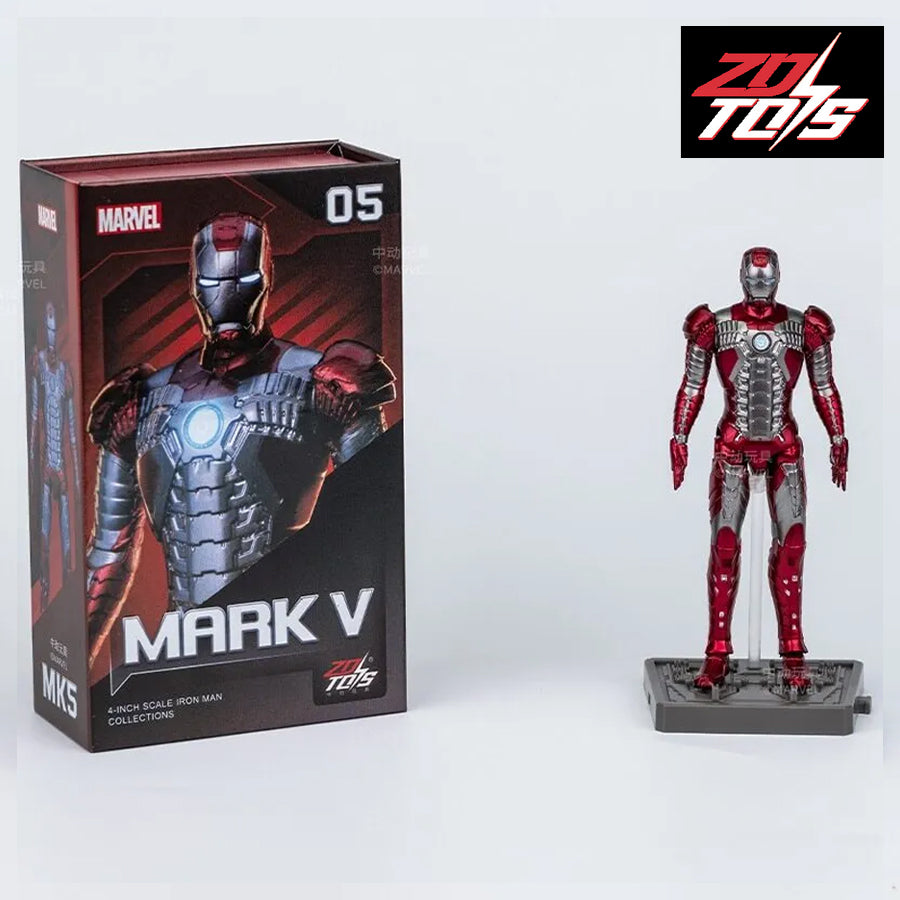 MCU Iron Man MK V 4-Inch Hall of Armors, Marvel Officially