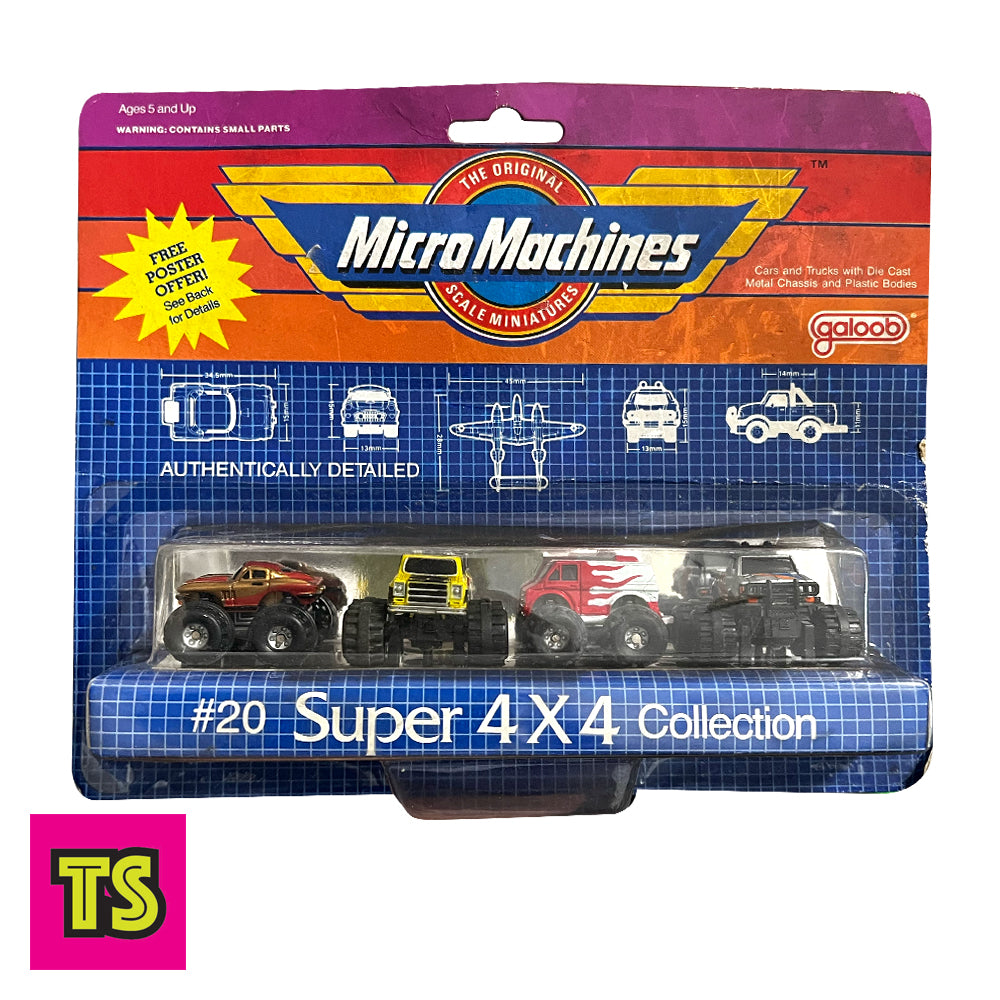 Micro Machines #20 Super 4x4 Collection, by Galoob 1990s | ToySack