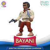 Angled, Andres Bonifacio, Bayani 3.5" Scale Figure, MunTee Figs Crowdfunding Campaign #1 by ToySack Studios 2024 | ToySack, buy MunTee Figs toys exclusively at ToySack Philippines