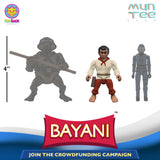 Scale Comparison, Andres Bonifacio, Bayani 3.5" Scale Figure, MunTee Figs Crowdfunding Campaign #1 by ToySack Studios 2024 | ToySack, buy MunTee Figs toys exclusively at ToySack Philippines