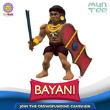 Accessories in Hand, Lapu Lapu, Bayani 3.5" Scale Figure, MunTee Figs Crowdfunding Campaign #1 by ToySack Studios 2024 | ToySack, buy other MunTee Figs toys only at ToySack Philippines