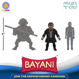 Scale Comparison, Jose Rizal (La Liga Filipina), Bayani 3.5" Scale Figure, MunTee Figs Crowdfunding Campaign #1 by ToySack Studios 2024 | ToySack, buy MunTee Figs exclusively on ToySack Philippines