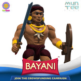 Close Up, Lapu Lapu, Bayani 3.5" Scale Figure, MunTee Figs Crowdfunding Campaign #1 by ToySack Studios 2024 | ToySack, buy other MunTee Figs toys only at ToySack Philippines