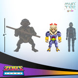 Scale Comparison with TMNT & GI Joe, Nykus™, Skilled Warrior of the Zors of Terra™ 3.5" Scale Figure, MunTee Figs Crowdfunding Campaign #1 by ToySack Studios 2023 | ToySack, Re/Create your childhood at ToySack