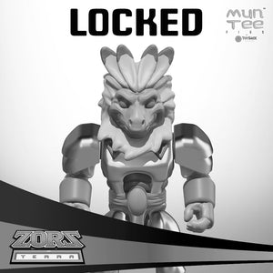 Locked Status, Nykus™, Skilled Warrior of the Zors of Terra™ 3.5" Scale Figure, MunTee Figs Crowdfunding Campaign #1 by ToySack Studios 2023 | ToySack, Re/Create your childhood at ToySack