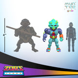 Scale Comparison with TMNT & GI Joe, Tops, Leader of the Zors of Terra™ 3.5" Scale Figure, MunTee Figs Crowdfunding Campaign #1 by ToySack Studios 2023 | ToySack, Based on the comic and characters by Chino Ragragio. Re/Create your childhood!
