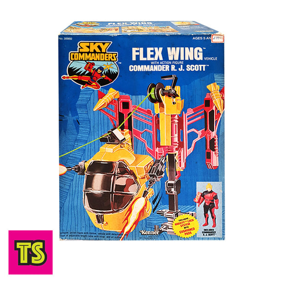 Flex Wing with Commander RJ Scott, Sky Commanders by Kenner 1987 | ToySack, buy Kenner toys for sale online at ToySack Philippines