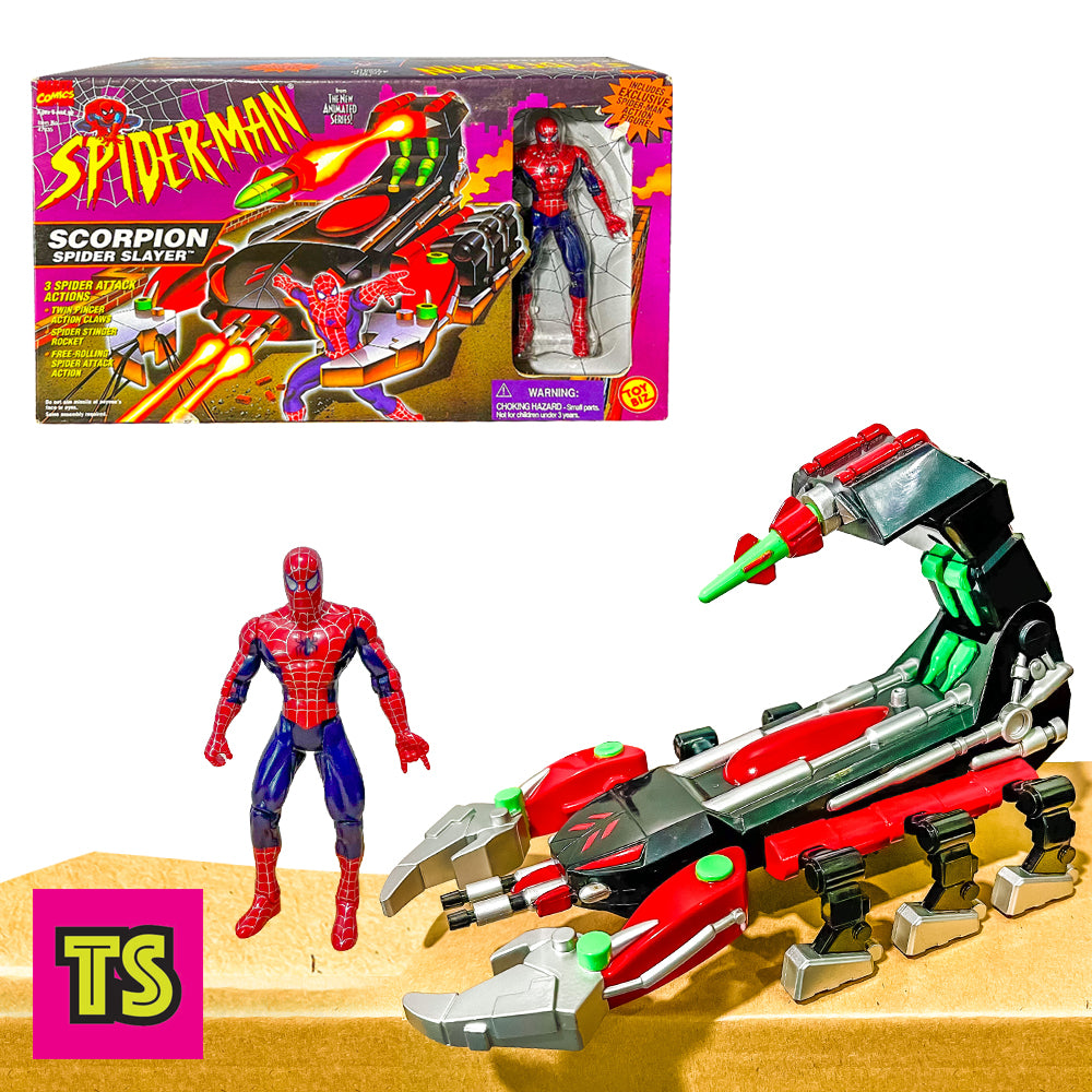 Scorpion Spider Slayer with Spider-Man Figure (Back-in-Box, Mint