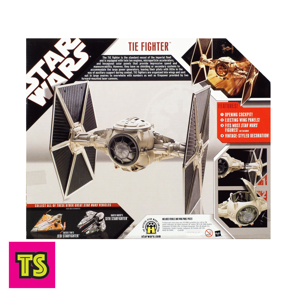 Star Wars TIEファイター　ハズブロ　3.75 おまけ付き Tie Fighter (Fits 3.75