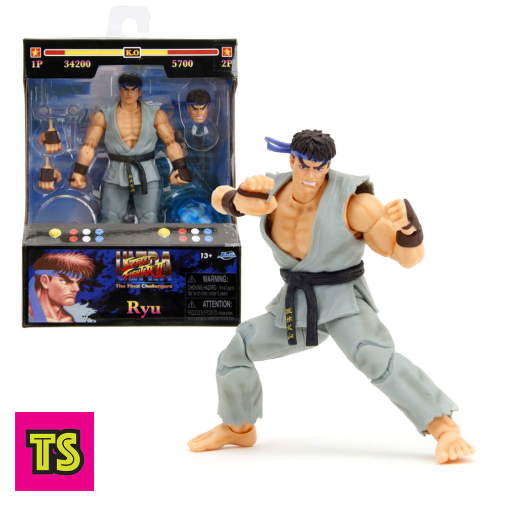 Ryu Player 2, Street Fighter II by Jada Toys 2023 | ToySack