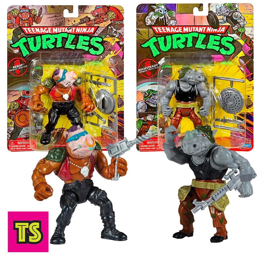 ROCKSTEADY FIGURINE LES TORTUES NINJA TMNT RE-ACTION SUPER7 10 CM ROCKSTEADY FIGURINE LES TORTUES NINJA TMNT RE-ACTION SUPER7 10 CM