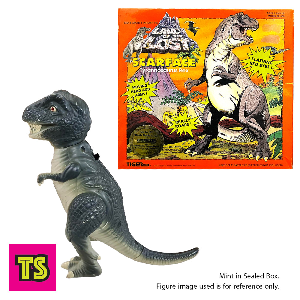Scarface Tyrannosaurus Rex, Land of the Lost Vintage Toys by Tiger Toys 1992
