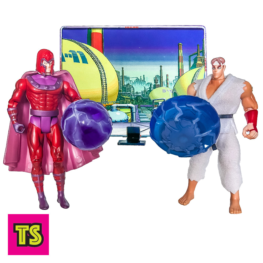 Magneto vs Ryu, X-Men vs Street Fighter by Toy Biz 1998 | ToySack