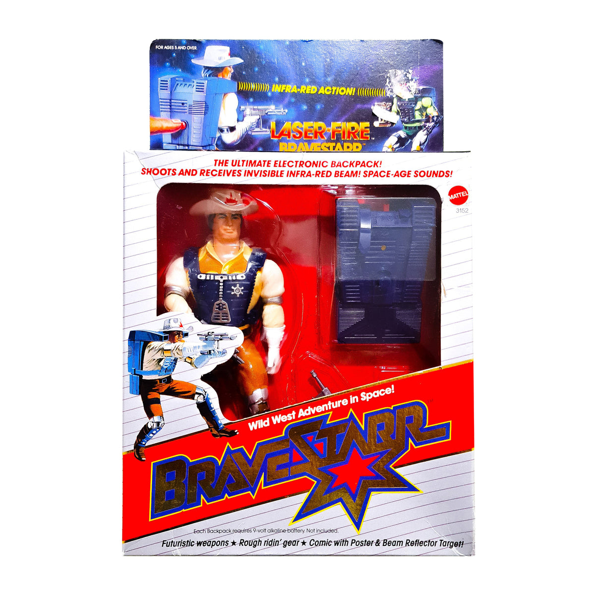 ToySack  Laser-Fire Marshall BraveStarr (MISB, Excellent Box