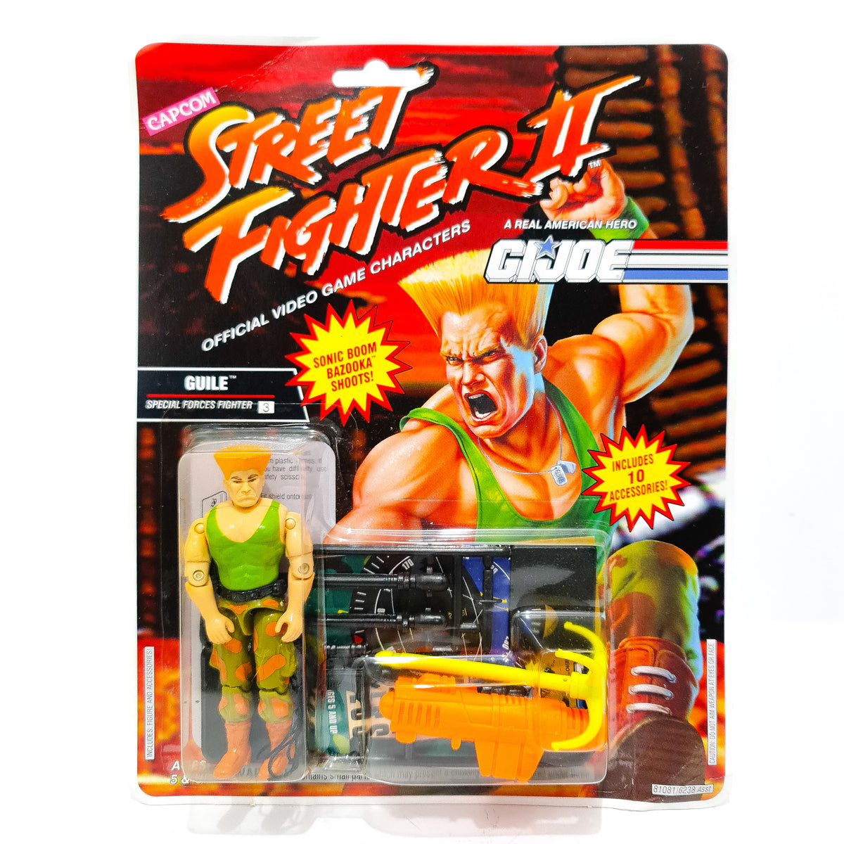 ToySack | Guile, Vintage GI Joe Street Fighters II by Hasbro 1992 –  