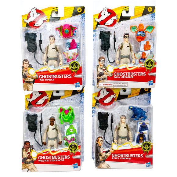 Boxed Details, Set of 4 '84 Ghostbusters: Peter, Egon, Ray, & Winston, Ghostbusters: Afterlife by Hasbro 2021, buy Ghostbusters toys for sale online at ToySack Philippines