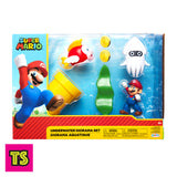Box Package Details, Underwater Diorama Pack, Super Mario by Jakks Pacific 2022 | ToySack, buy video game-themed toys for sale online at ToySack Philippines