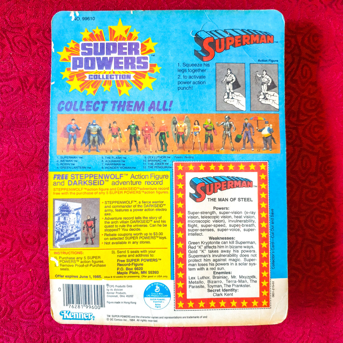 Figurine DC Super Powers Kenner - The Penguin - Avec Carte D'origine - Vintage