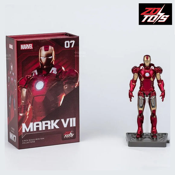 MCU Iron Man MK VII 4-Inch Hall of Armors, Marvel Officially Licensed by ZD Toys | ToySack, buy Marvel toys for sale online at ToySack