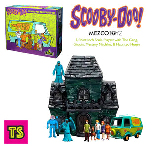 Scooby Doo Playset 5-Points with Figures, Mystery Machine, & Haunted House, Mezco 2024 | ToySack, buy other toys & collectibles for sale online at ToySack