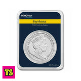 Back of Coin Featuring Queen Elizabeth II, 2022 1 oz Silver British Virgin Islands Pegasus – 5th Anniversary, APMEX (MintDirect® Premier + PCGS First Strike Eligible) | ToySack, buy gold and silver bullion coins for sale online at ToySack