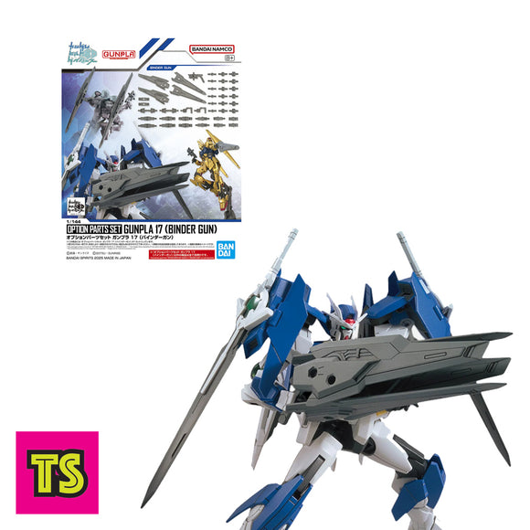 Option Parts Set GunPla 17 (Binder Gun), by Bandai | ToySack, buy Gundam toys and GunPla model kits for sale online at ToySack