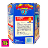Back of Box Details, Ace McCloud (Back in Box, Unplayed Condition with Suit Plastic Discoloration), Centurions Power XTreme Action Figure Set by Kenner 1986 | ToySack, buy vintage Centurions and other Kenner action figures, vehicles, and toys from the 70s, 80s, and 90s only here at ToySack. 

We ship internationally.