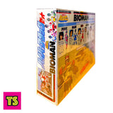 Left Side of Box, Bioman Hyper Attack Set 5 Figures with Cycle (Mint), Choudenshi Bioman Sentai by Bandai 1984 | ToySack, buy vintage 80s Bandai Sentai toys for sale online at ToySack