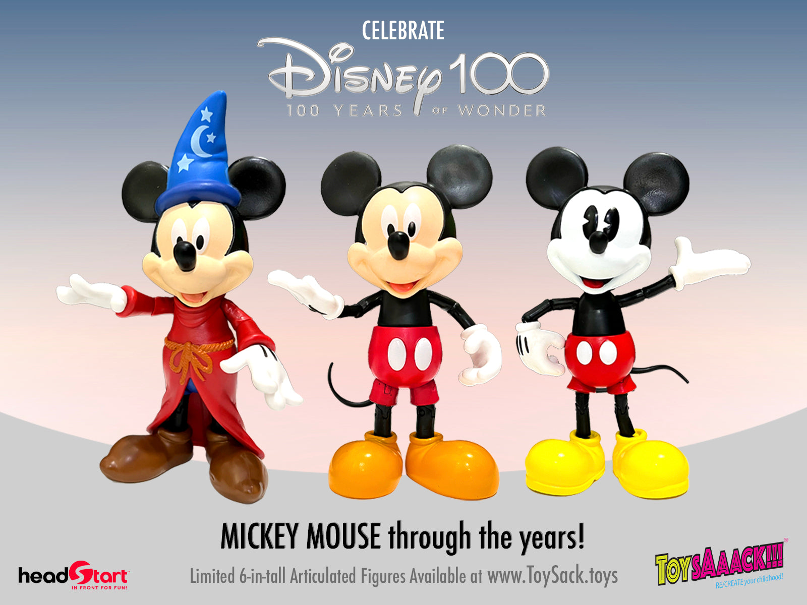 Sorcerer's Apprentice Mickey Mouse 6-Inch Articulated Collectible