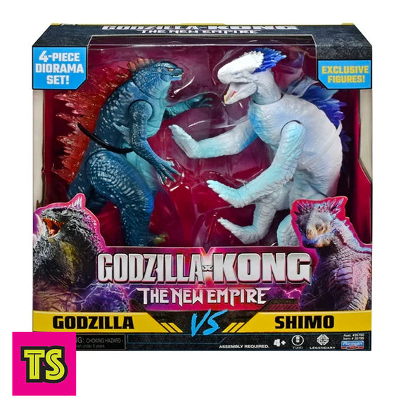 Godzilla vs Shimo 2-Pack with Diiorama, Godzilla x Kong: The New Empire Movie Monster 6-Inch Basic Action Figure by Playmates Toys 2024 | ToySack, buy monster toys for sale online at ToySack Philippines