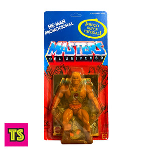 He-Man New In Card with Bilster Crack (Case Included), MOTU Masters of the Universe Promocional by Mattel Spain 1988 | ToySack, buy He-Man Mattel toys for sale online at ToySack Philippines