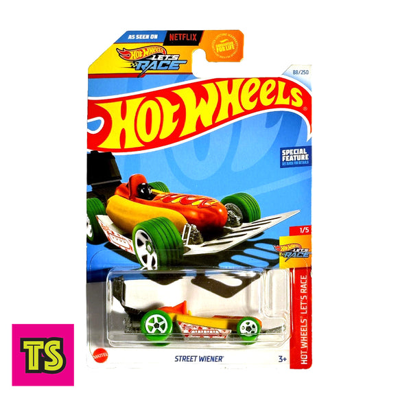 Street Wiener, Let's Race Hot Wheels by Mattel | ToySack, buy modern and classic Hot Wheels 1/64 diecast cars for sale online at ToySack