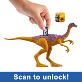 QR Scan Feature, Dr. Alan Grant Tactical Claw with Gallimimus and Baby Velociraptor, Jurassic Park by Mattel 2023 | ToySack, buy Jurassic Park toys for sale online at ToySack Philippines