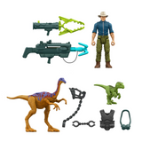 Package Contents, Dr. Alan Grant Tactical Claw with Gallimimus and Baby Velociraptor, Jurassic Park by Mattel 2023 | ToySack, buy Jurassic Park toys for sale online at ToySack Philippines