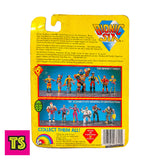 Back of Card Details, Bunji (Sealed Card, Sealed with Top Card Wear), Vintage Bionic Six by LJN 1986 | ToySack, buy 1980s vintage action figures, toys, vehicles, and collectibles for sale online at ToySack. 

We ship internationally.