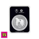 Back of Package Brilliant Uncirculated Featuring King Kong against Godzilla, 2021 1 oz Silver Niue Godzilla vs. Kong – Mechagodzilla “Ultimate Destroyer”, LPM Group Limited (Colorized BU | LPM / Toho / Legendary Licensed) | ToySack, buy gold and silver bullion coins for sale online at ToySack