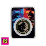 Front of Package Brilliant Uncirculated Featuring King Kong against Godzilla, 2021 1 oz Silver Niue Godzilla vs. Kong – Kong “Ultimate Destroyer”, LPM Group Limited (Colorized BU | LPM / Toho / Legendary Licensed) | ToySack, buy gold and silver bullion coins for sale online at ToySack