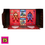 Package Contents, He-Man & Skeletor 2-Pack SDCC Exclusive with Diecast Accessories & Ring, He-Man& the Masters of the Universe Masterverse by Mattel | ToySack, buy modern and vintage MOTU He-Man action figures, toys, and collectibles for sale online at ToySack. 

We ship inernationally. 