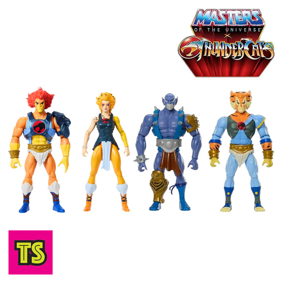 Set of 4: Lion-O, Cheetara, Panthro, and Tygra, MOTU x Thundercats Masters of the Universe Origins by Mattel 2025 | ToySack, buy He-Man toys and collectible toys for sale online at ToySack