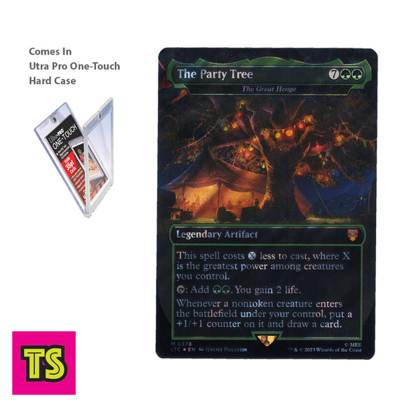 The Party Tree (The Great Henge) Surge Foil Mythic 0378, Magic: The Gathering – Tales of Middle-earth with Ultra Pro One-Touch Case Included | ToySack, buy Magic the Gathering MTG cards for sale online at ToySack