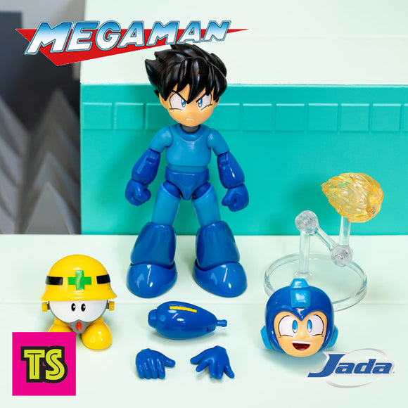 Megaman with No Helmet, Capcom's Megaman Wave 3 by Jada Toys 2025 | ToySack, buy classic video game themed toys and collectibles for sale online at ToySack