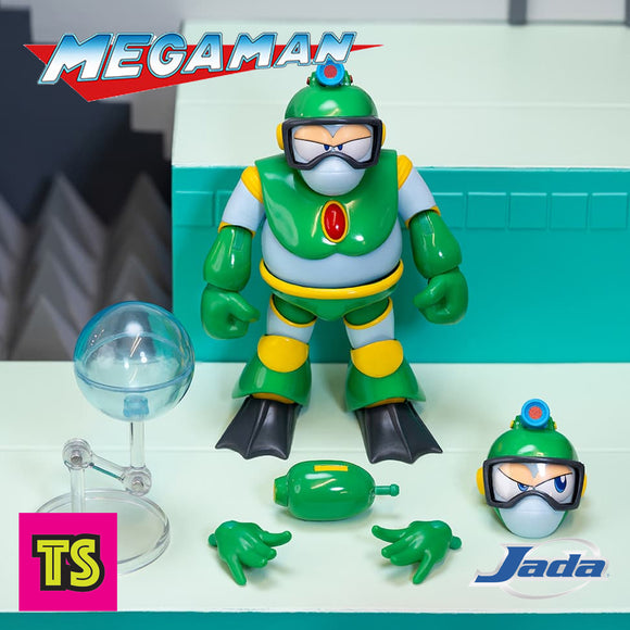 Bubble Man, Capcom's Megaman Wave 3 by Jada Toys 2025 | ToySack, buy classic video game themed toys and collectibles for sale online at ToySack