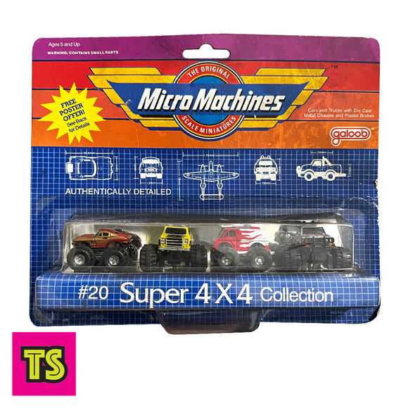 Micro Machines #20 Super 4x4 Collection, by Galoob 1990s | ToySack, buy vintage cars for sale online at ToySack