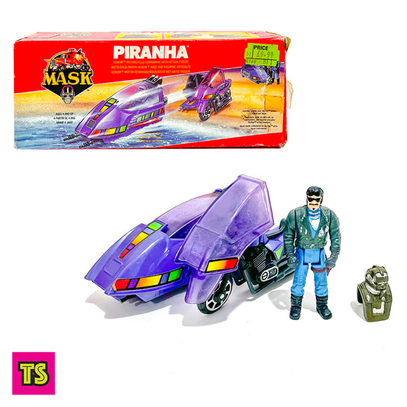 Vintage Kenner M.A.S.K. Piranha Driver Sly Rax Action Figure w/ Mask 1985 Vintage Kenner M.A.S.K. Piranha Driver Sly Rax Action Figure w/ Mask 1985