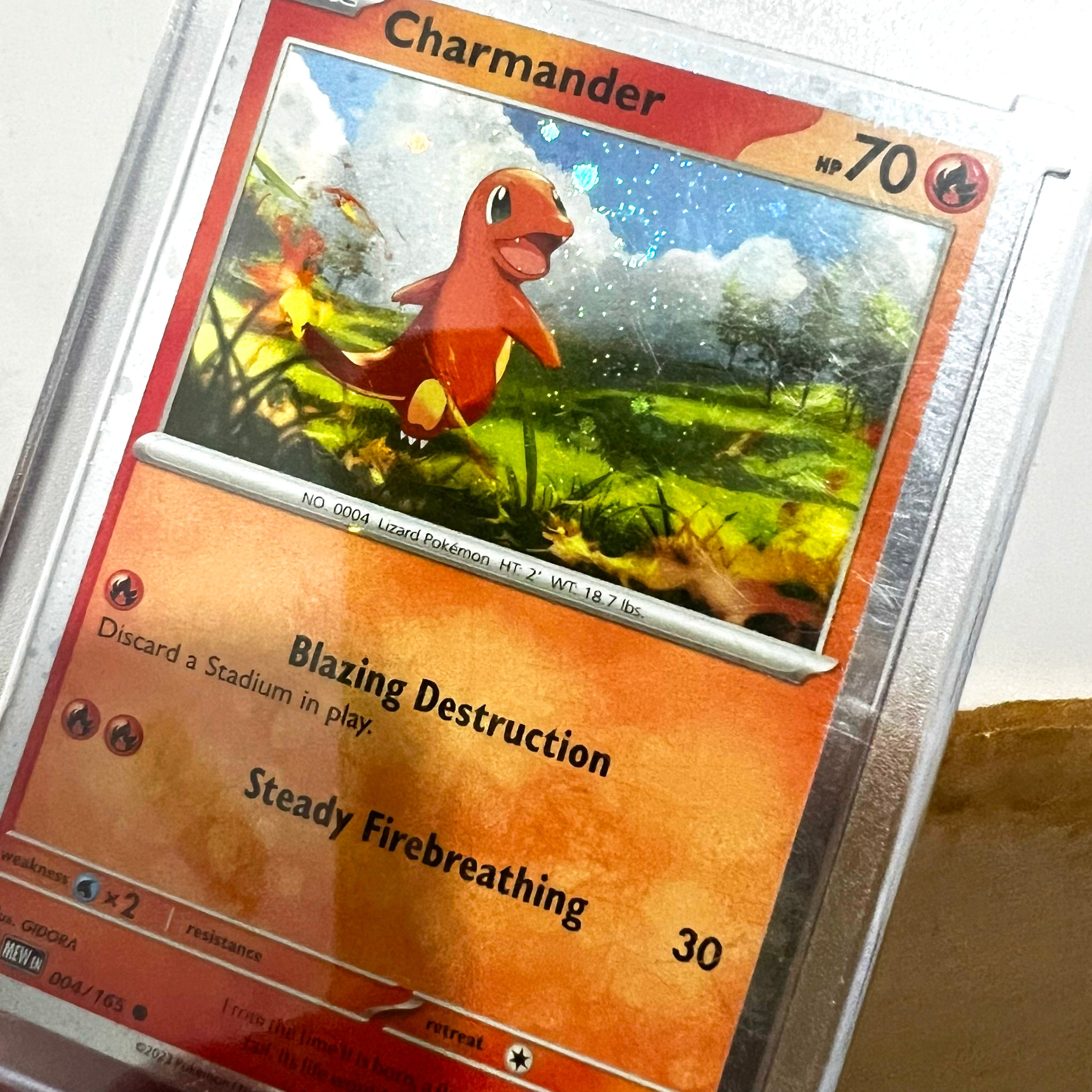 Charmander Evolution Set (Double Holo Edition) Set of 3 with Protector, Pokemon Scarlet & Violet TCG | ToySack "ToysAaack" | Re/Create Your Childhood Charmander Evolution Set (Double Holo Edition) Set of 3 with Protector, Pokemon Scarlet & Violet TCG | ToySack "ToysAaack" | Re/Create Your Childhood