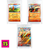Charmander Evolution Set (Double Holo Edition) Set of 3 with Protector, Pokemon Scarlet & Violet TCG | ToySack, buy and collect Pokemon and other trading card games for sale online at ToySack
