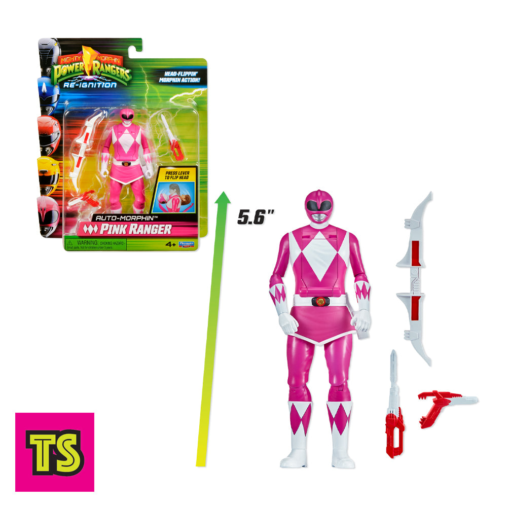 Mighty Morphin Power Rangers Toy Power Rangers Re-Ignition 6 Inch Auto ...