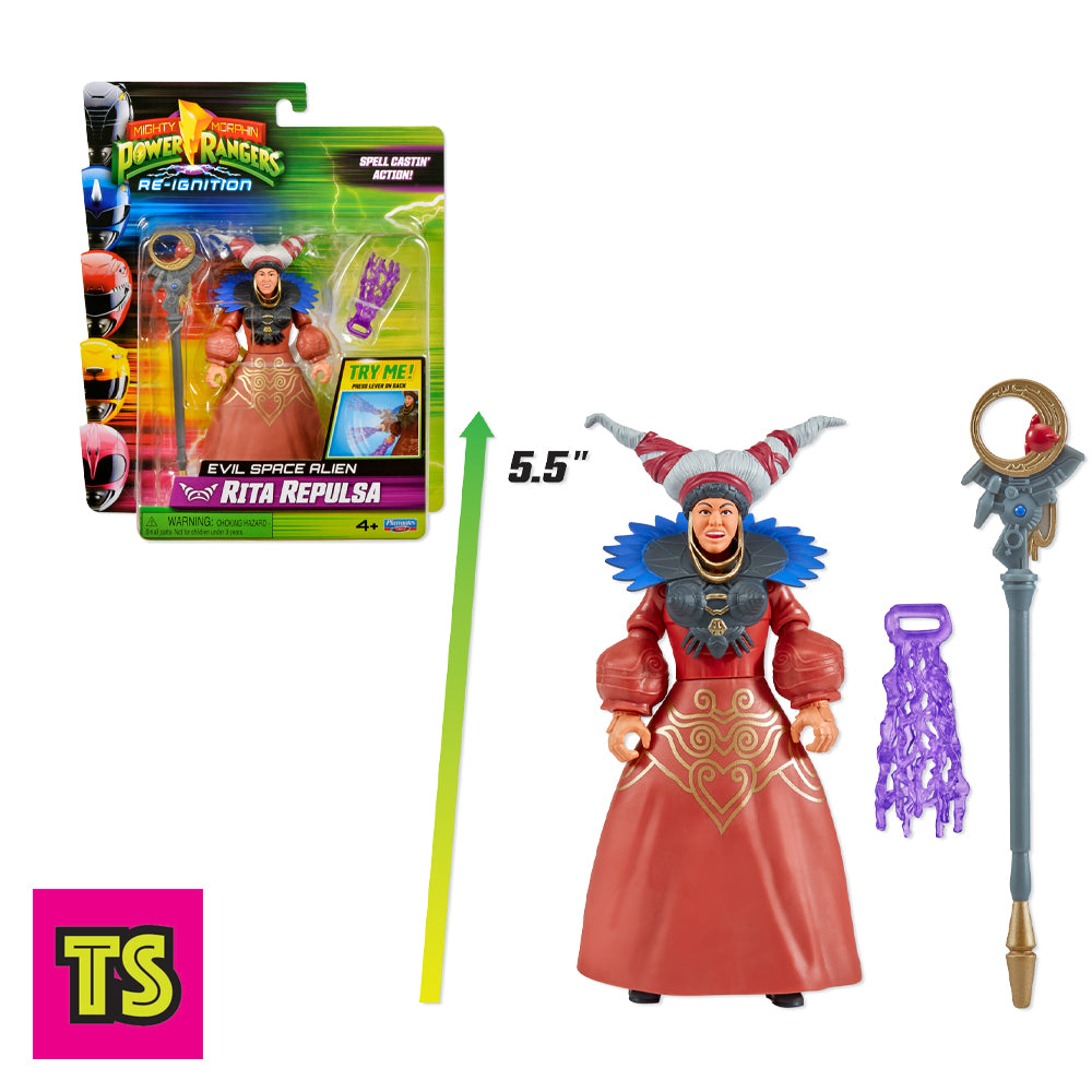 Power Rangers Rita R Figure Rita Repulsa (Advanced Order), Mighty Morphin Power Rangers Reignition ...