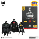 Figure Set 3, Black & White Accent Gold Label Set : Batman, Superman, Wonder Woman, Super Powers DC Multiverse by McFarlane Toys 2024 | ToySack, buy DC toys for sale online at ToySack Philippines